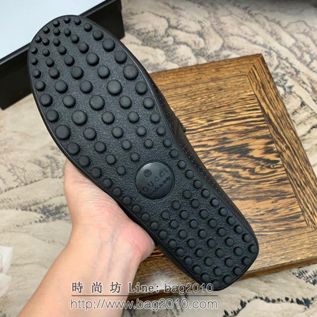 GUCCI男鞋 義大利頂級奢侈男鞋巨頭 2019新款 古馳男士休閒皮鞋 Gucci頂級牛皮男鞋  hdnx1354